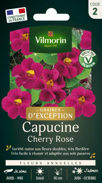Fleurs - Capucine Cherry Rose - Graines d'Exception - PACKAGING_RECTO